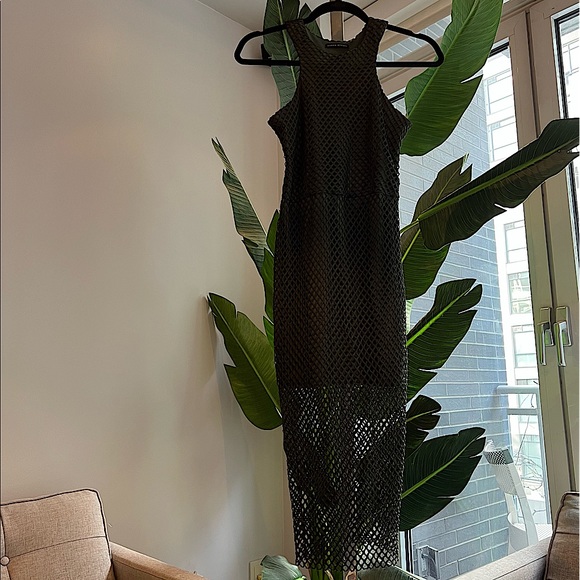 Donna Mizani Mesh Green Dress - Picture 2 of 4